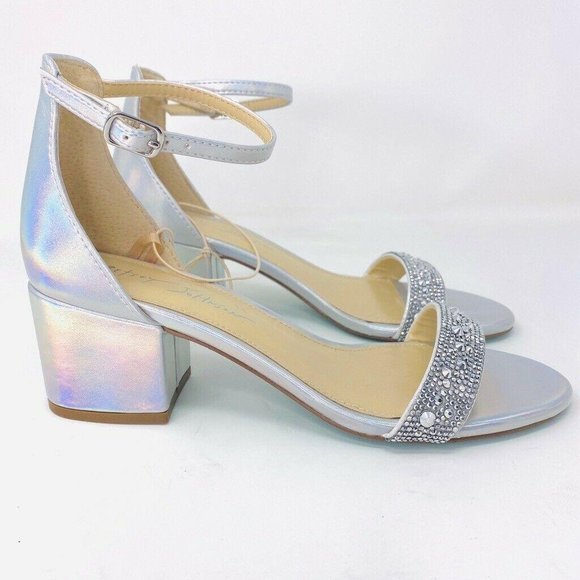 Betsey Johnson Sandals Skyla Ankle Strap Holograph - Picture 4 of 10